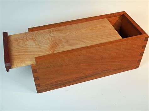 wooden boxes with sliding lids